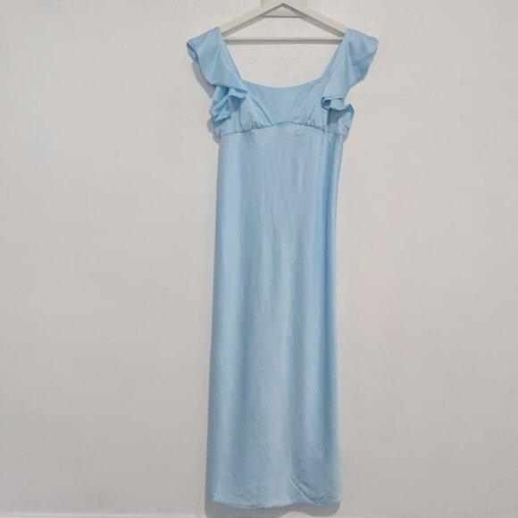 ✨ NWT Madewell Wedding-Guest Flutter Sleeve Maxi Dress – Size 4 - Picture 3 of 3